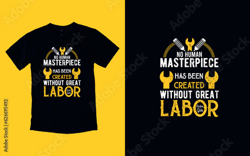 Labor Day Heroes, Honoring Hard Work, T-shirt Design