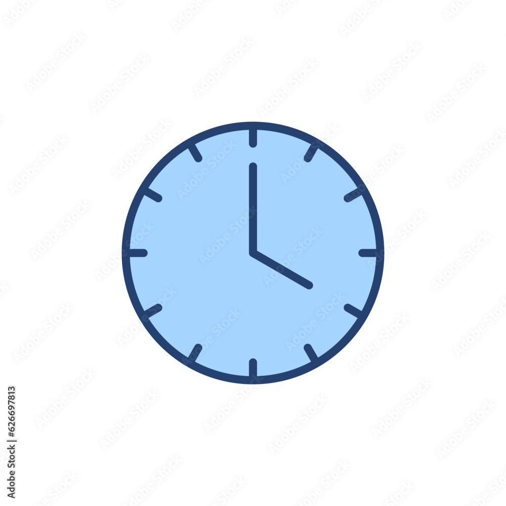 Clock icon vector. Time sign and symbol. watch icon Clock icon vector. Time sign and symbol. watch icon