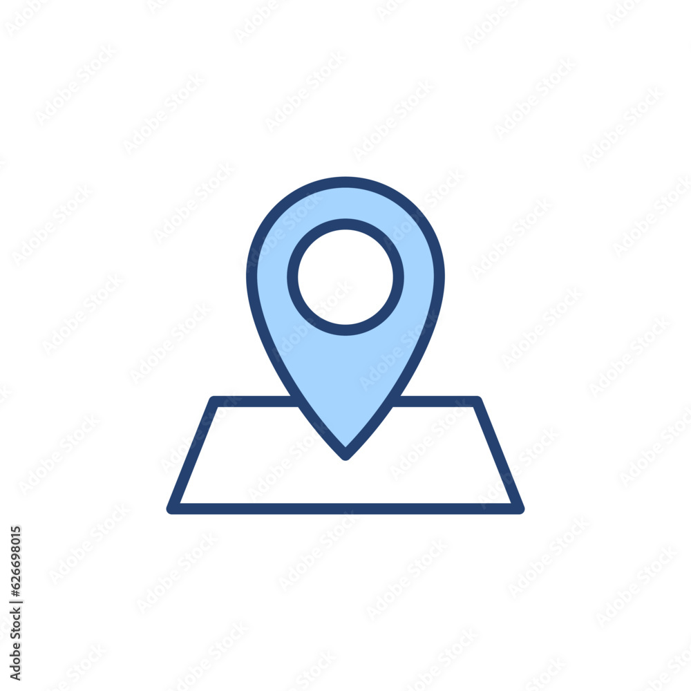 Maps and pin icon vector. location sign and symbol. geo locate, pointer icon. Maps and pin icon vector. location sign and symbol. geo locate, pointer icon.