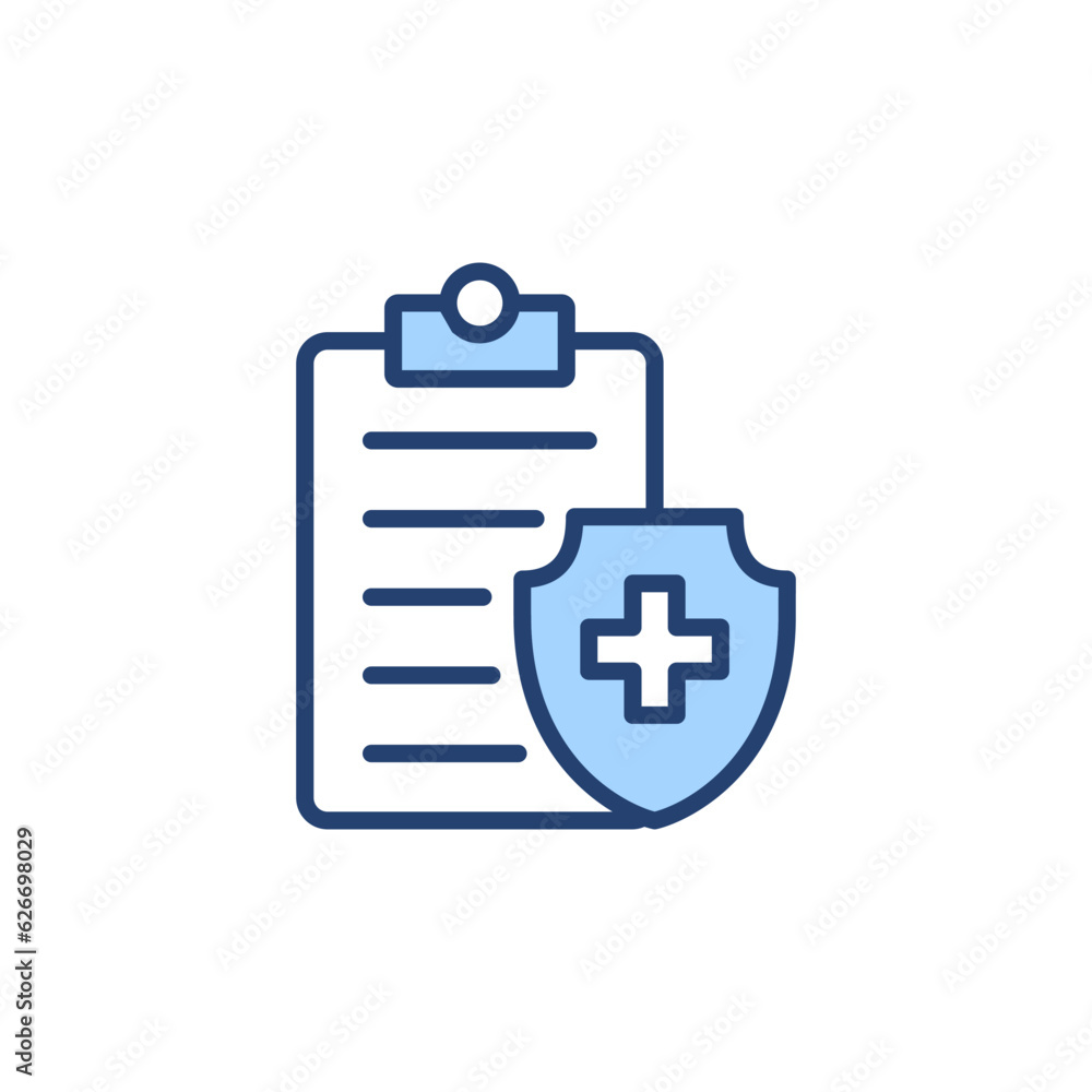 Medical insurance icon vector. health insurance sign and symbol Medical insurance icon vector. health insurance sign and symbol
