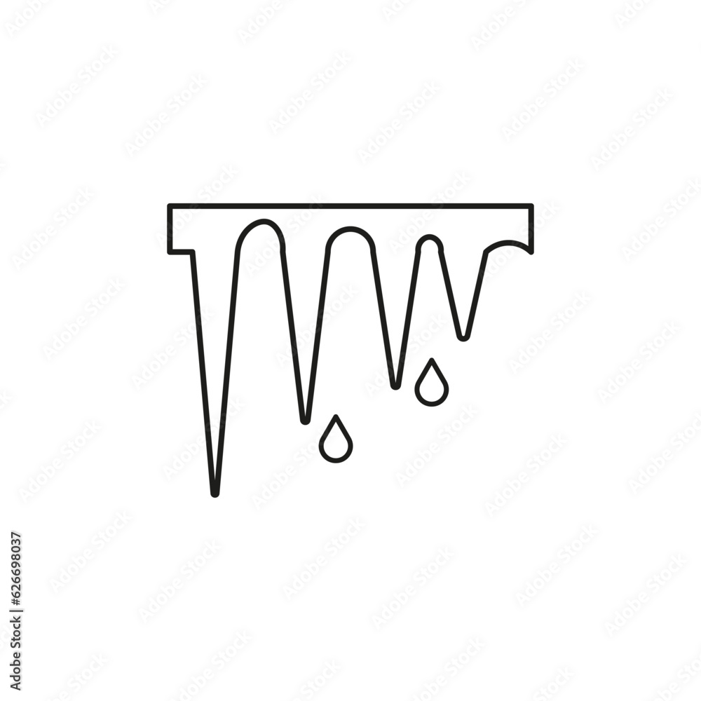 Obraz premium Defrost line icon. Vector illustration. EPS 10.