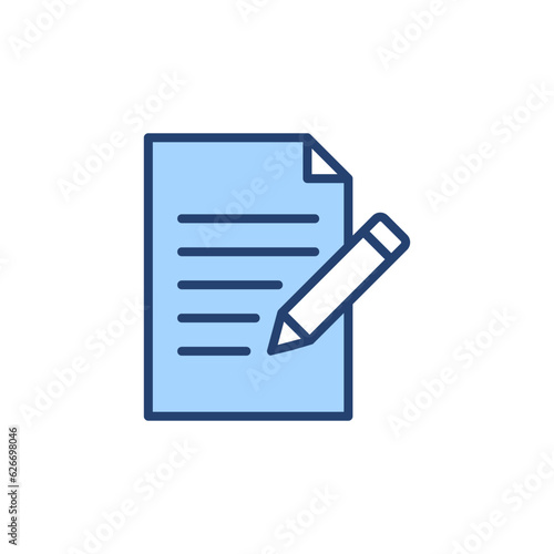 Note icon vector. notepad sign and symbol © avaicon