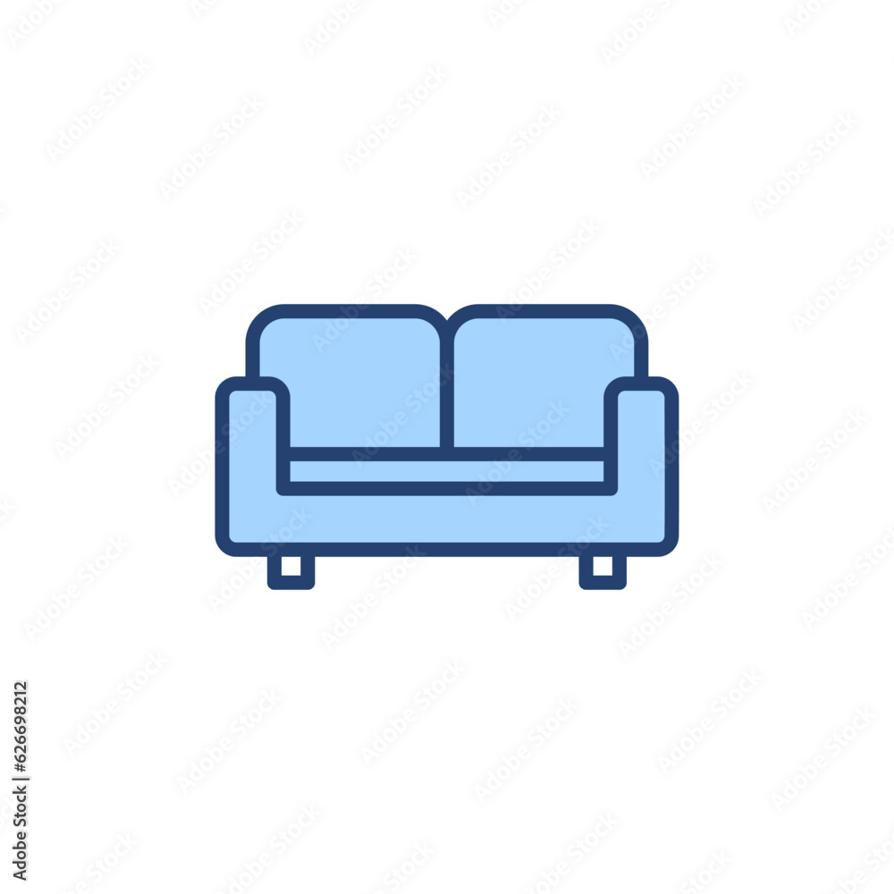 Sofa icon vector. sofa sign and symbol. furniture icon Sofa icon vector. sofa sign and symbol. furniture icon