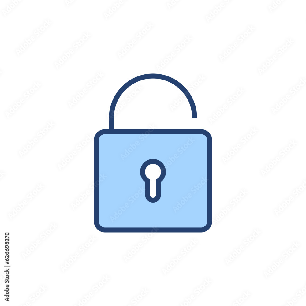 Unlock icon vector. Unlock sign and symbol. unlocked padlock icon Unlock icon vector. Unlock sign and symbol. unlocked padlock icon
