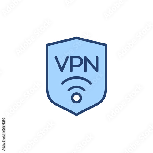 Vpn icon vector. Private network sign and symbol. virtual private network icon.