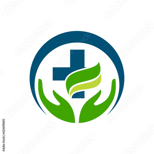 Medical care, treatment service, medicine, diagnostic centre and healthcare logo design.