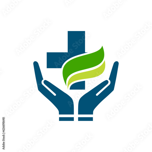 Medical care, treatment service, medicine, diagnostic centre and healthcare logo design.