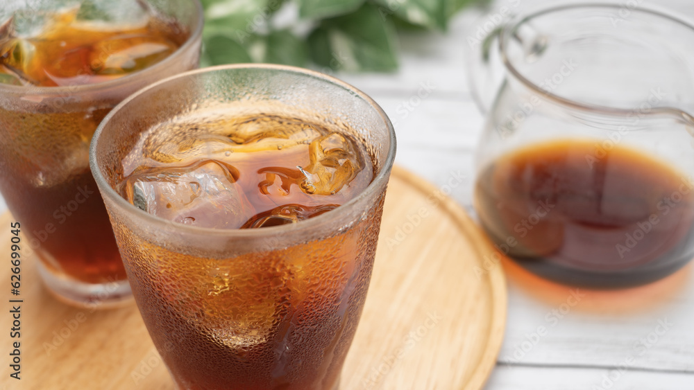 氷の入ったアイスコーヒー 氷の入ったアイスコーヒー