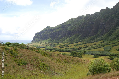 Hawaiin mountain scene