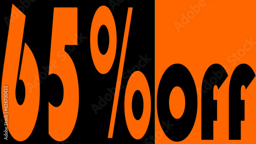 65% Off, discount, promotion, feature, theme: orange is the new black