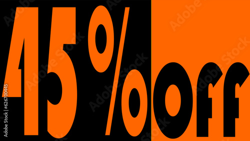 45% Off, discount, promotion, feature, theme: orange is the new black