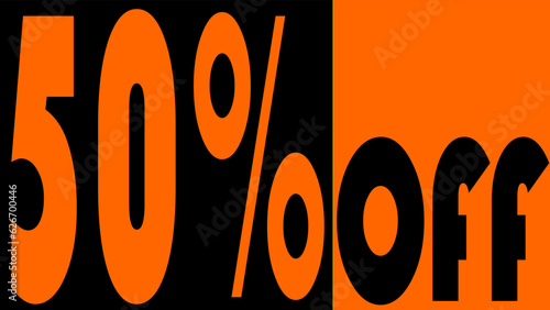 50% Off, discount, promotion, feature, theme: orange is the new black