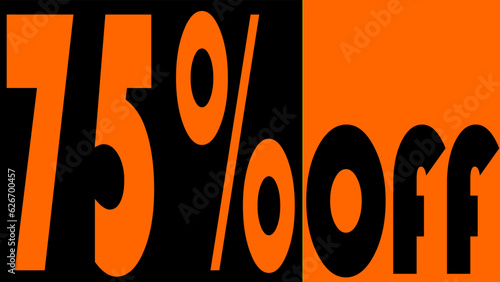 75% Off, discount, promotion, feature, theme: orange is the new black