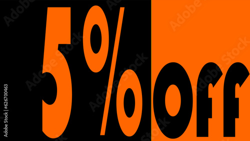 5% Off, discount, promotion, feature, theme: orange is the new black