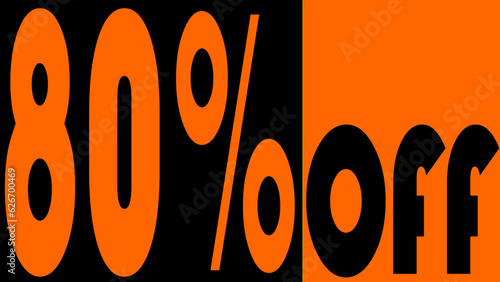 80% Off, discount, promotion, feature, theme: orange is the new black