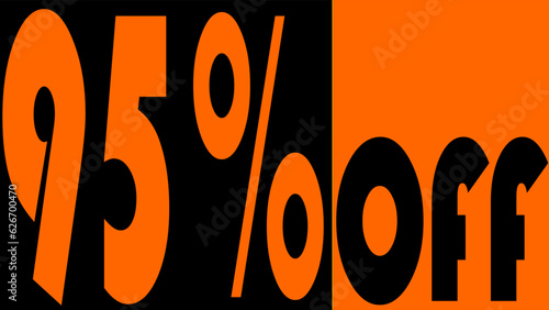 95% Off, discount, promotion, feature, theme: orange is the new black