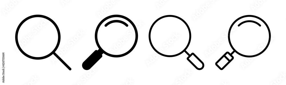 Search icon set illustration. search magnifying glass sign and symbol Search icon set illustration. search magnifying glass sign and symbol