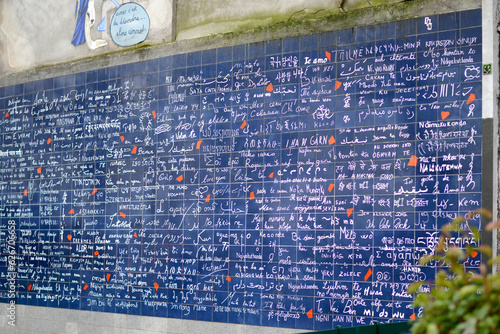 Le mur des je t'aime, Paris, Montmartre,