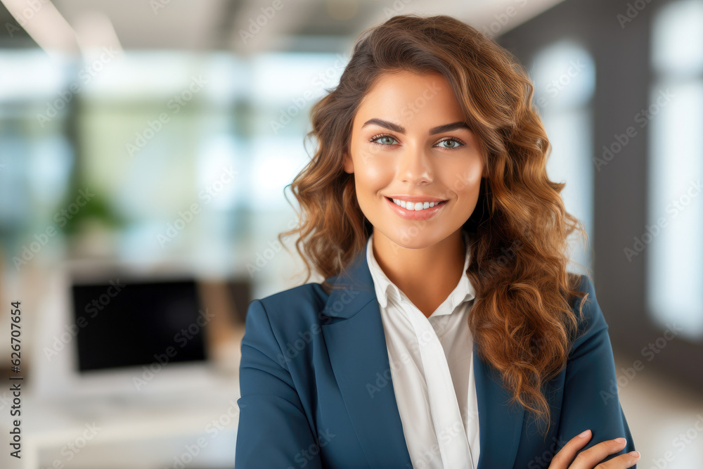 Proud and confident woman reflecting on a recent business achievement with satisfaction and gratitude, with her looking towards the sky in search of new ideas Proud and confident woman reflecting on a recent business achievement with satisfaction and gratitude, with her looking towards the sky in search of new ideas