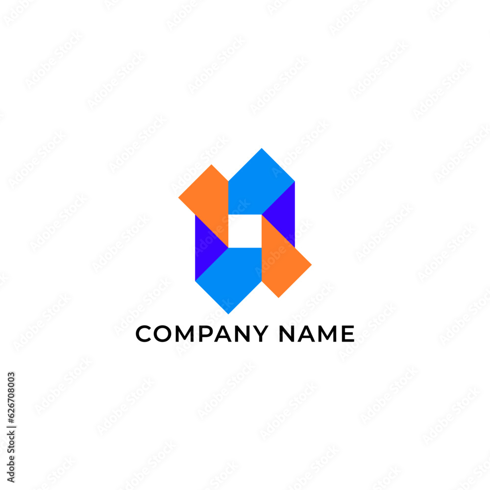 ILLUSTRATION ABSTRACT SQUARE WITH TRIANGLE COLORFUL BUSINESS LOGO ICON TEMPLATE DESIGN ELEMENT VECTOR ILLUSTRATION ABSTRACT SQUARE WITH TRIANGLE COLORFUL BUSINESS LOGO ICON TEMPLATE DESIGN ELEMENT VECTOR