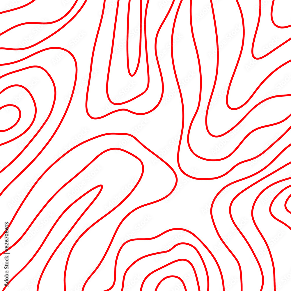 Red Topography Lines Background Red Topography Lines Background