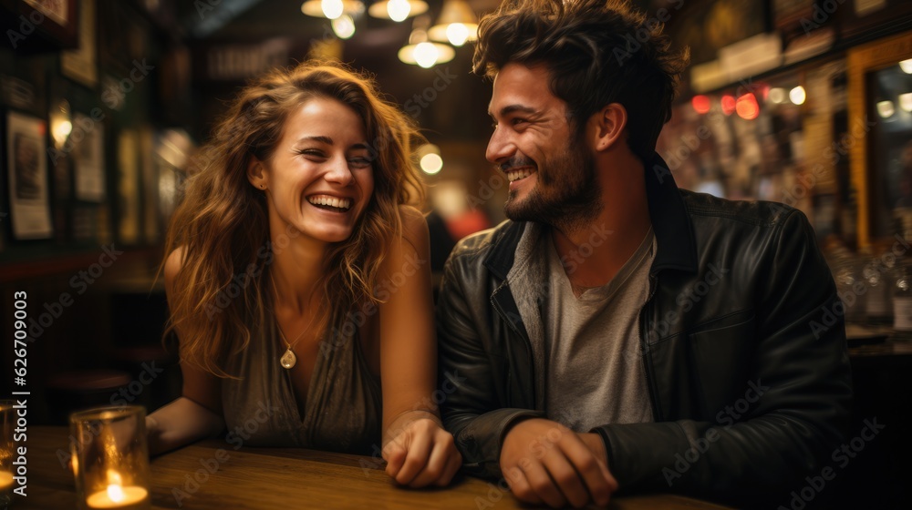 Happy couple sitting together - very romantic moment - catching a moment of endearment Happy couple sitting together - very romantic moment - catching a moment of endearment