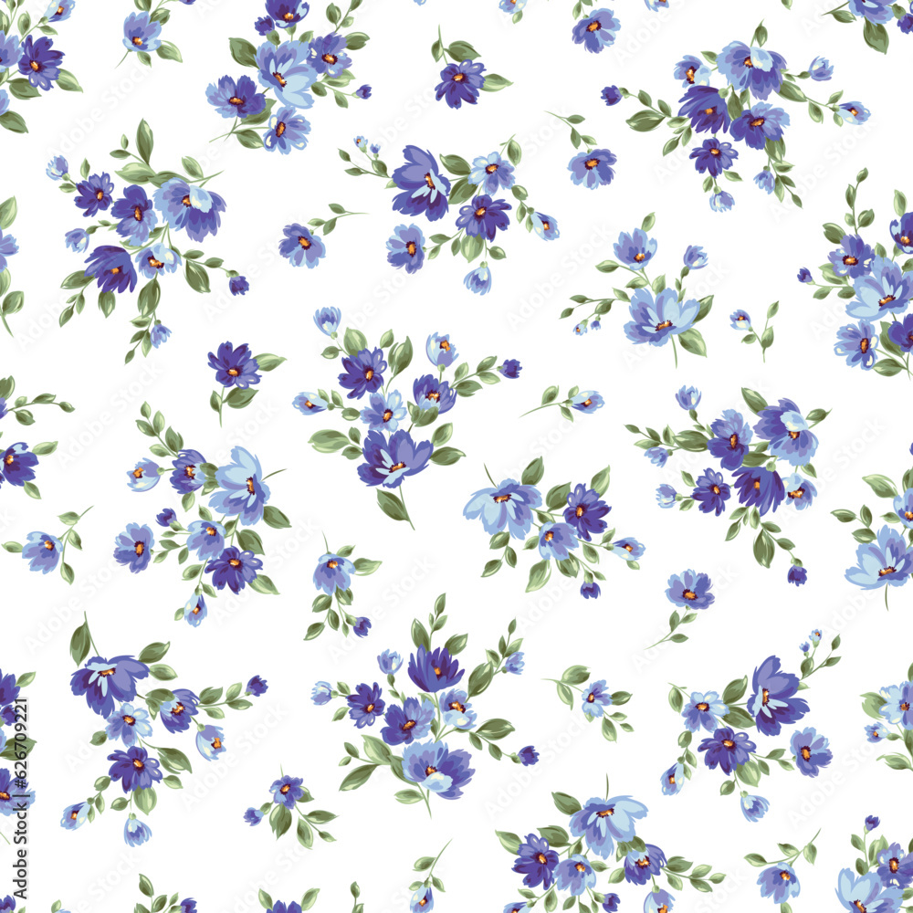 Beautiful floral pattern perfect for textile design,