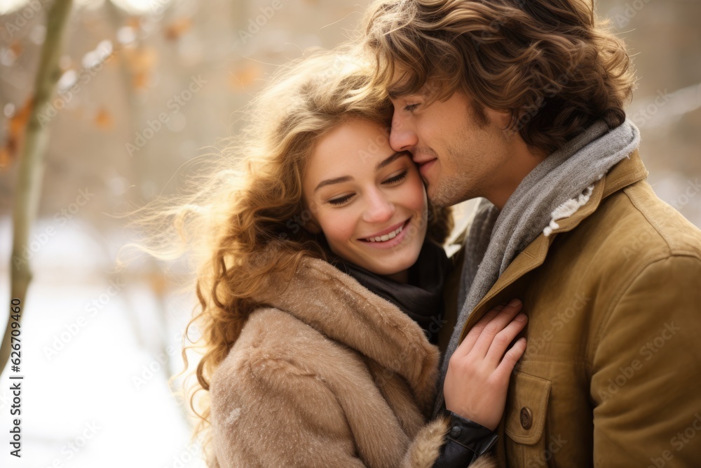 Happy couple in love having a good time together - romantic moment - catching a moment of endearment Happy couple in love having a good time together - romantic moment - catching a moment of endearment