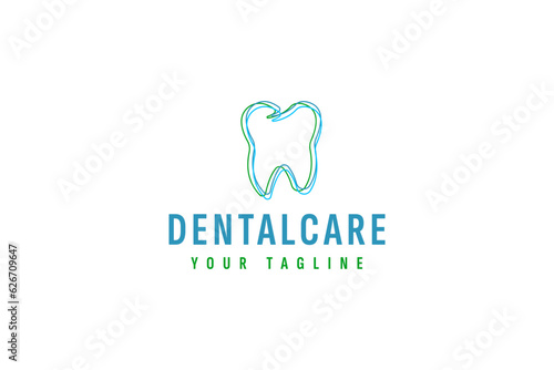 dental care logo vector icon illustration