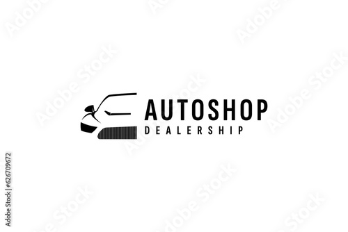 car dealer logo vector icon illustration