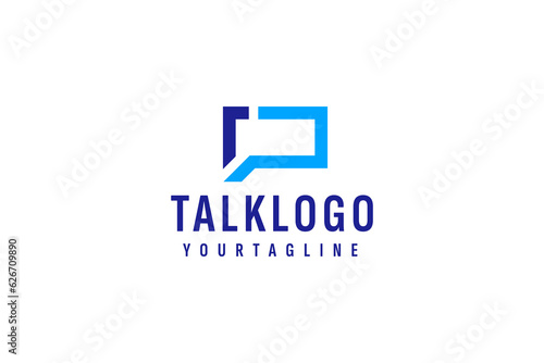 talk logo vector icon illustration