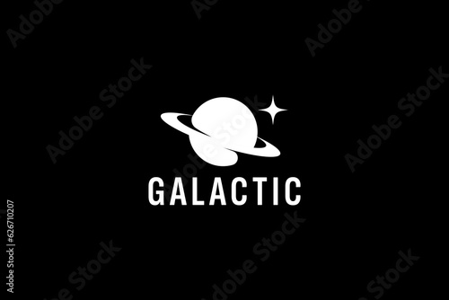 galactic logo vector icon illustration