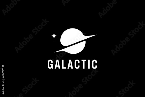 galactic logo vector icon illustration