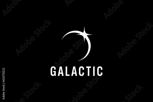 galactic logo vector icon illustration