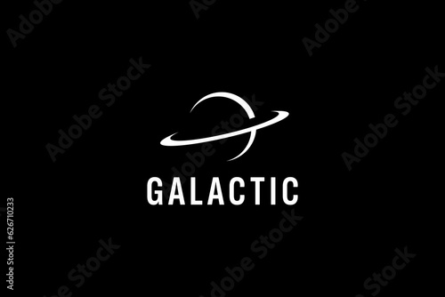 galactic logo vector icon illustration