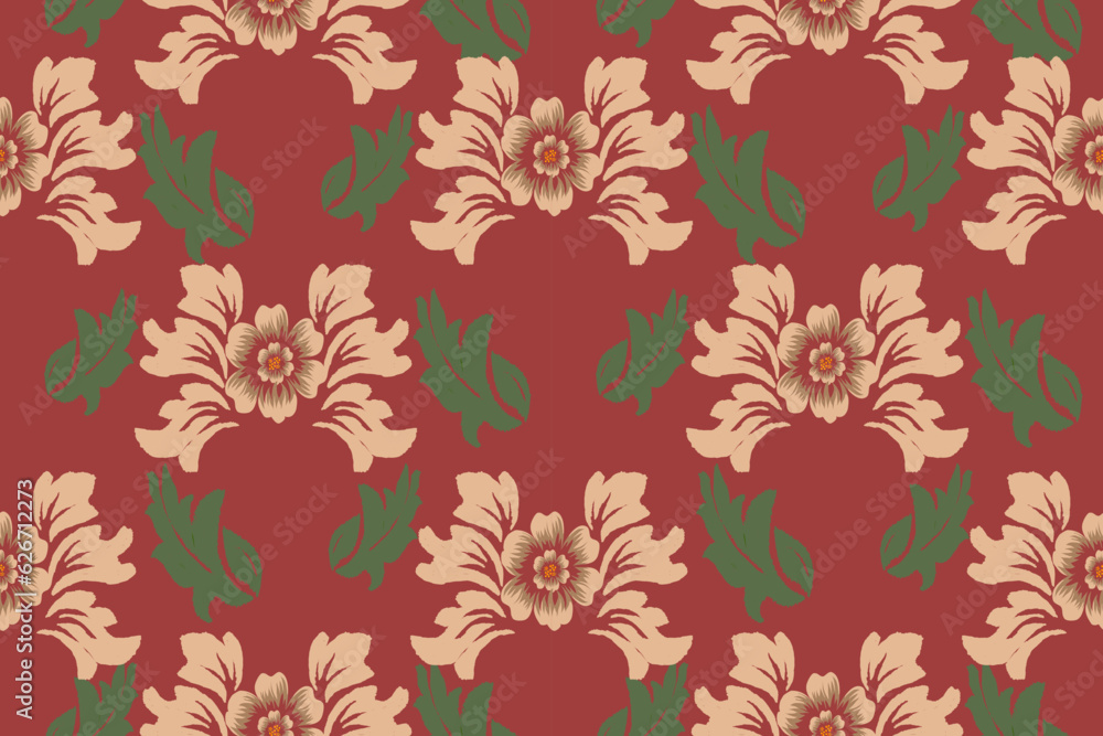 Seamless pattern, traditional seamless pattern, red background, aztec style, embroidery, abstract, vector, design illustration for texture, fabric, print. Seamless pattern, traditional seamless pattern, red background, aztec style, embroidery, abstract, vector, design illustration for texture, fabric, print.