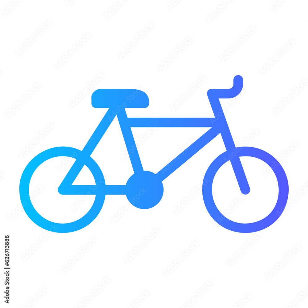 bicycle gradient icon bicycle gradient icon