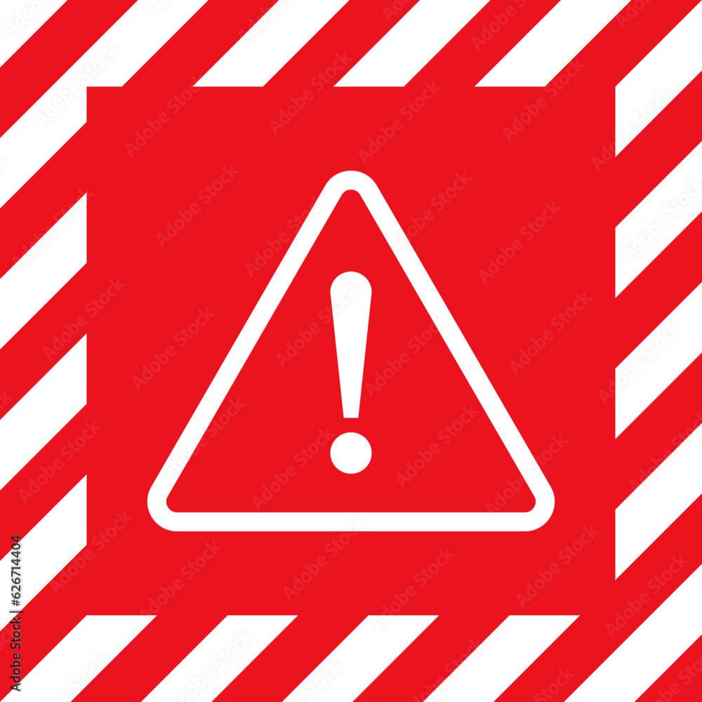 Danger sign, warning sign, attention sign icon.