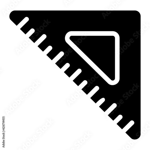 ruler glyph icon