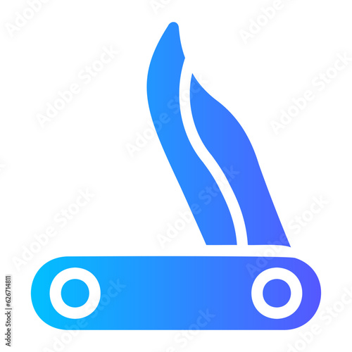 pocket knife gradient icon
