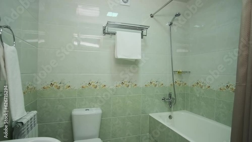 Wallpaper Mural Bathroom of a small private hotel. Torontodigital.ca