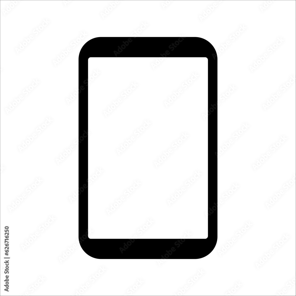phone vector with blank white screen isolated on white background. eps 10 phone vector with blank white screen isolated on white background. eps 10