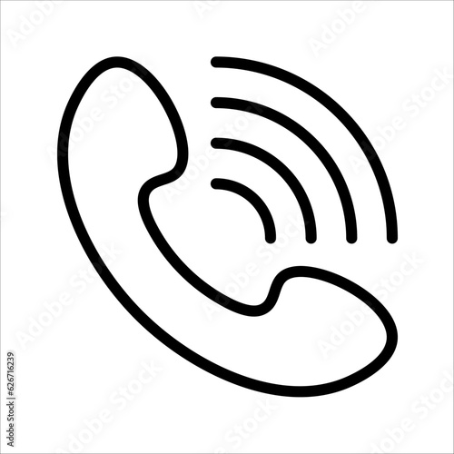 Phone icon in trendy flat style, Telephone symbol. vector illustration on white background