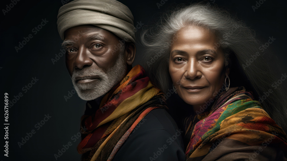 Beautiful elderly  couple