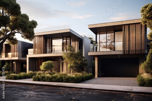 Recent contemporary residential homes in the suburb of Melbourne, Victoria, Australia. © 2rogan