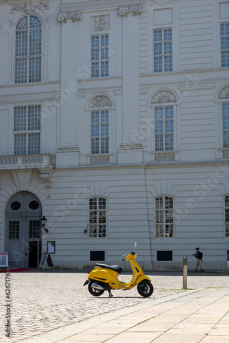 Scooter at Josefsplatz Square in Vienna