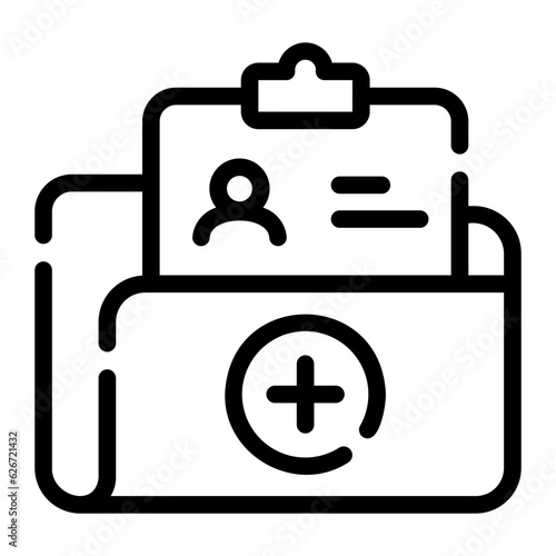 medical report Line Icon