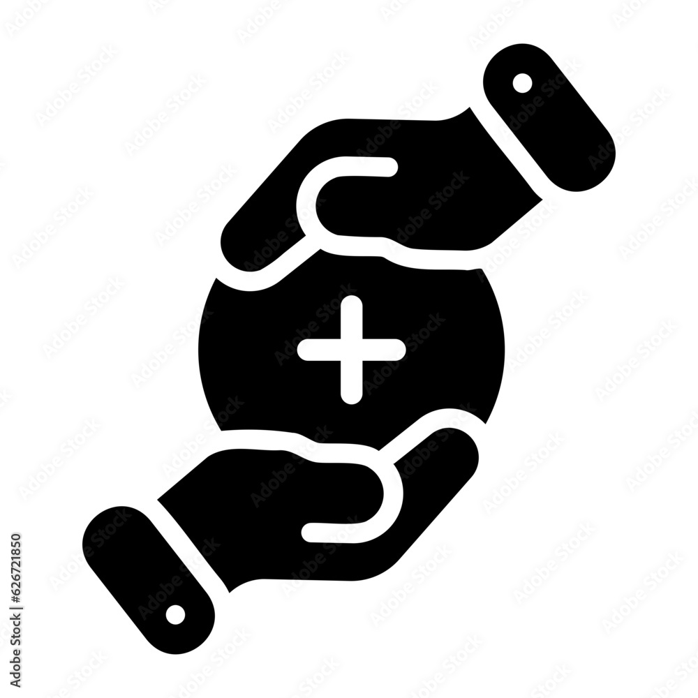 Obraz premium healthcare Solid icon