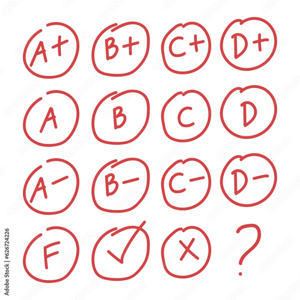 grade-results-clipart-set-of-different-grade-exam-results-flat-vector