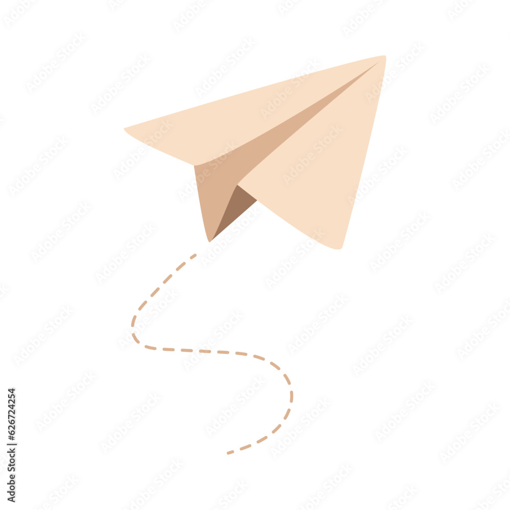 Paper plane clipart. Simple folded handmade paper plane fying flat vector illustration clipart cartoon style clipart, hand drawn doodle. Students, ideas, future, planning, back to school concept Paper plane clipart. Simple folded handmade paper plane fying flat vector illustration clipart cartoon style clipart, hand drawn doodle. Students, ideas, future, planning, back to school concept